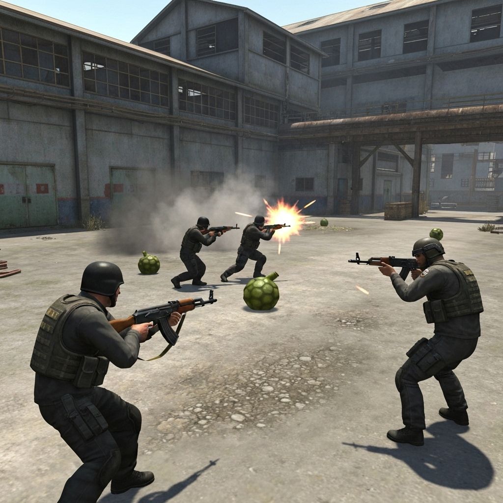 Counter-Strike 1.6 gameplay FPS clássico competitivo