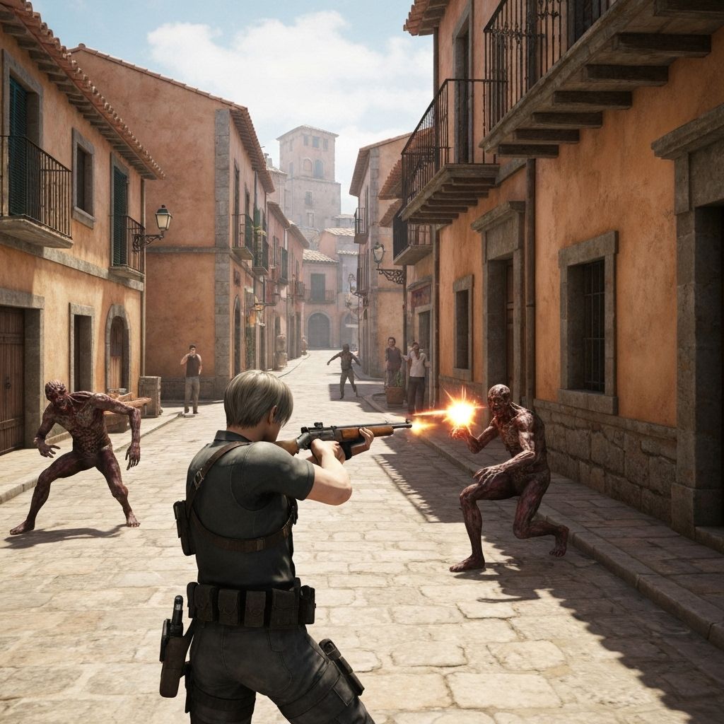 Resident Evil 4 TPS survival horror gameplay